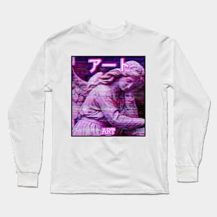 Vaporwave Statue Long Sleeve T-Shirt